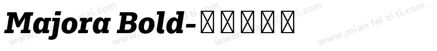 Majora Bold字体转换